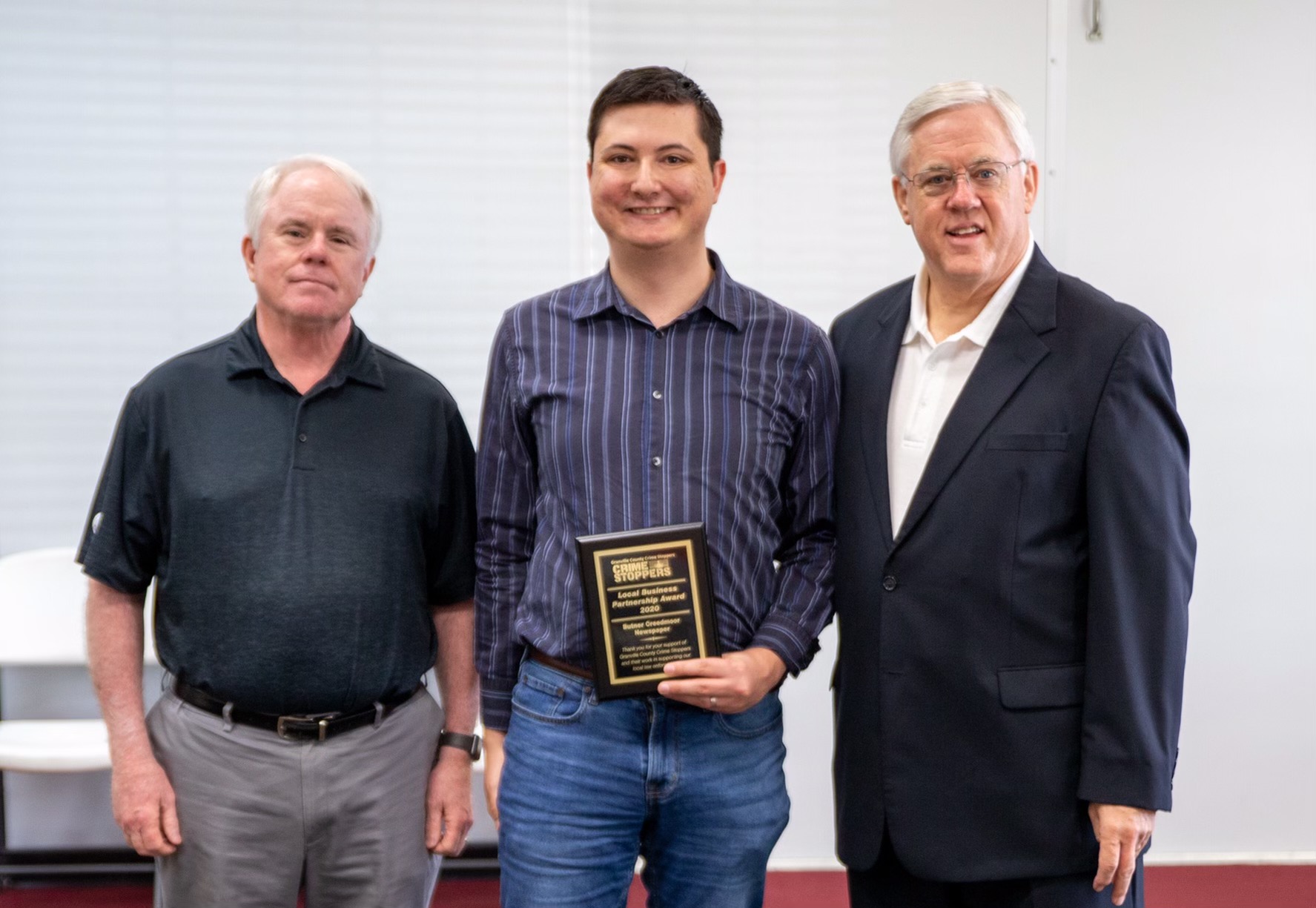 Photo 3 Shawn Taylor Butner-Creedmoor News Local Business Partner of teh Year Award